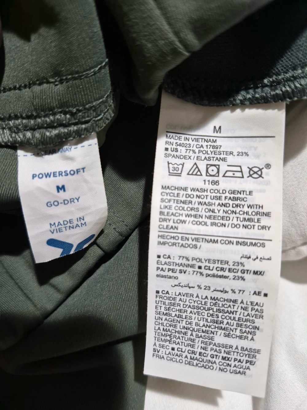 Old Navy Wide-Leg High-Rise Powersoft Trousers in Dark Green - Picture 5 of 5